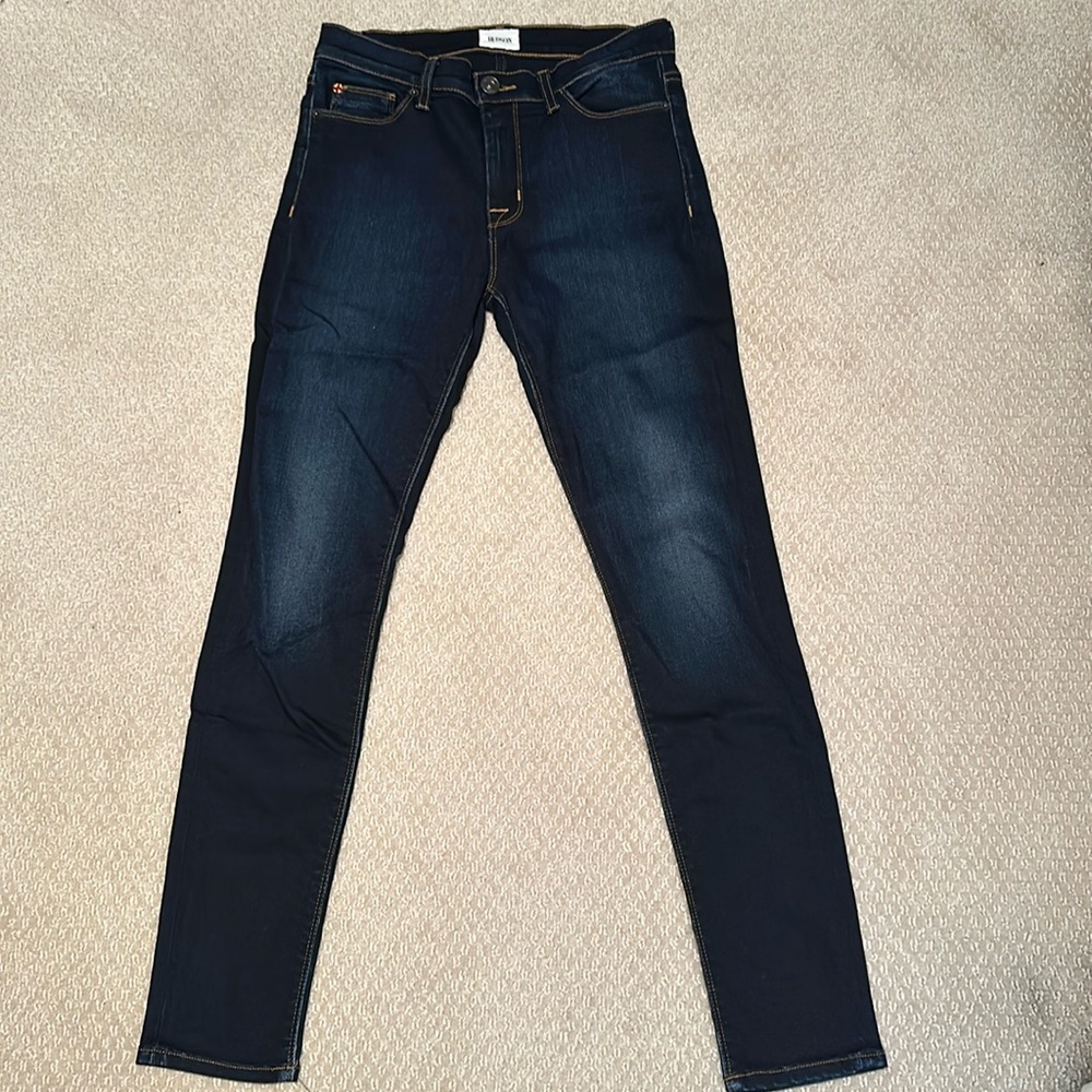 Hudson Mid Rise Dark Wash Skinny Ankle Jeans